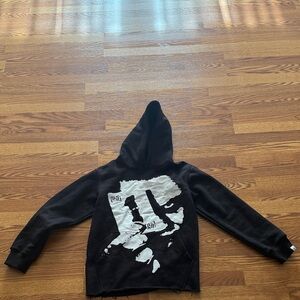 Black graphic hoodie